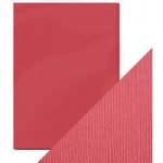 Craft Perfect by Tonic Studios A4 Weave Textured Card Raspberry Pink | Pack of 10