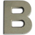 Concrete Letter Large Size B | 7.5cm