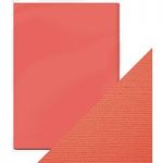 Craft Perfect by Tonic Studios A4 Weave Textured Card Coral Pink | Pack of 10