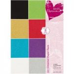 Papermania A4 Glittered Paper Pack (16 sheets)