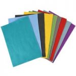Sizzix Accessory A4 Soft Acrylic Felt Sheets 10 Bold Colours | Pack of 10