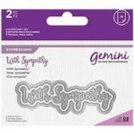 Gemini Die Set Expressions With Sympathy Sentiment | Set of 2
