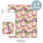 Craft Consortium Decoupage Paper Pad Full Bloom | 3 Sheets