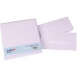 Craft UK DL Card Blanks & Envelopes White | 50 pack