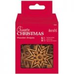 Docrafts Create Christmas Wooden Shapes Mixed Icons | Pack of 10