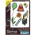 Sheena Douglass A Little Bit Sketchy A6 Rubber Stamp Set Quirky Accessories | Set of 6