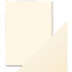 Craft Perfect by Tonic Studios A4 Weave Textured Card Ivory White | Pack of 10