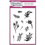 Creative Stamps A6 Stamp Set Watercolour Foliage | Set of 11