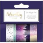 Noteworthy Decorative Tape 5m Pack of 4 | Constellations Collection