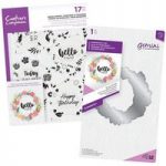 Crafter’s Companion Spring Wreath Layering Stamp & Outline Die Bundle