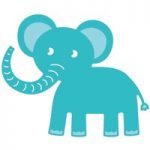 CraftStash Die Elephant | Baby Shapes