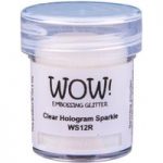 WOW! Embossing Glitter Clear Hologram Sparkle Regular | 15ml Jar