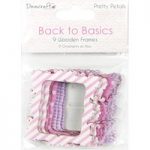Dovecraft Wooden Frames Back to Basics Pretty Petals | Pack of 9