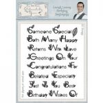 Creative Expressions Sentimentally Yours by Phill Martin Lavish Leaves Birthday Sentiments Stamp Set