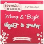 Creative Dies Die Merry & Bright Christmas Sentiment