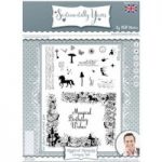 Phill Martin Sentimentally Yours A5 Stamp Set Mystical Moments Corner Set of 23 | Montage Collection