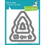Lawn Fawn Die Set Outside In Stitched Christmas Tree Stackables Set of 6 | Lawn Cuts Custom Craft