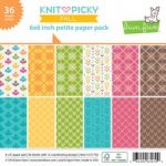 Lawn Fawn Petite Paper Pack Knit Picky Fall 6in x 6in Single-Sided | 36 Sheets