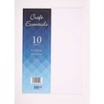 Craft UK Essentials A4 Hammered Card White | 10 Pack