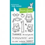 Lawn Fawn Clear Stamp Set So Owlsome Set of 16 | 3in x 4in