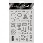 Hunkydory For the Love of Stamps A6 Set Misfit Robots | Set of 42