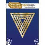 Creative Dies Plus Die Set Nesting Triangles/Bunting Set of 4 | Wonky Stitches Collection
