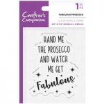 Crafter’s Companion Clear Acrylic Stamp Fabulous Prosecco