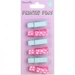 Dovecraft Planner Accessory Travel Midi Printed Pegs | Pack of 6