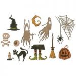 Sizzix Thinlits Die Set Frightful Things Set of 17 by Tim Holtz