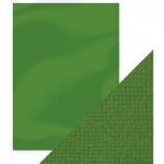 Craft Perfect by Tonic Studios A4 Weave Textured Card Fern Green | Pack of 10