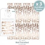 Craft Consortium Decoupage Paper Pad Well Travelled | 3 Sheets