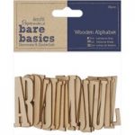 Papermania Bare Basics Wooden Alphabet (Pack of 26)