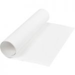 Creativ Faux Leather Paper 1m White