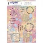 IndigoBlu A5 Red Rubber Stamp Mid Mod #2 by Mike Deakin