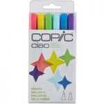 Copic Ciao Marker Pen Set Brights | Set of 6