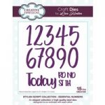 Creative Expressions Lisa Horton Stylish Script Collection Essential Numbers Craft Die
