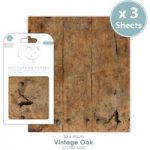 Craft Consortium Decoupage Paper Pad Vintage Oak | 3 Sheets