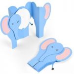 Sizzix Thinlits Die Set Card Elephant Fold-a-Long Set of 6 by Jen Long