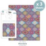 Craft Consortium Decoupage Paper Pad Mandala | 3 Sheets