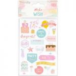 Dovecraft Make A Wish Sentiment Stickers | Pack of 50