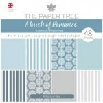 The Paper Tree 8in x 8in Essentials Pad A Touch of Blue 160gsm 48 Sheets | A Touch of Romance