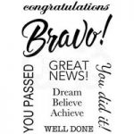 Woodware Clear Stamp Set Bravo