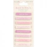 Dovecraft Sentiment Toppers Back to Basics Pretty Petals | Pack of 8