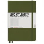 Leuchtturm1917 Army A5 Hardcover Medium Notebook | Squared