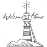 Couture Creations Mini Stamp Welcome Lighthouse | Seaside & Me Collection