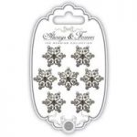 Craft Consortium Heart Cluster Diamante Charms Set of 7 | Always & Forever