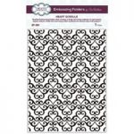 Creative Expressions Embossing Folder Heart Scrolls