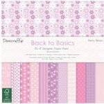 Dovecraft Paper Pad Back to Basics Pretty Petals 8in x 8in FSC | 48 Sheets