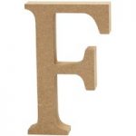 Creativ MDF Letter Uppercase F 8cm x 1.5cm