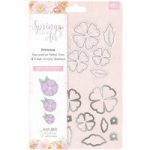 Crafter’s Companion Nature’s Garden Stamp & Die Primrose Set of 15 | Spring Is In The Air